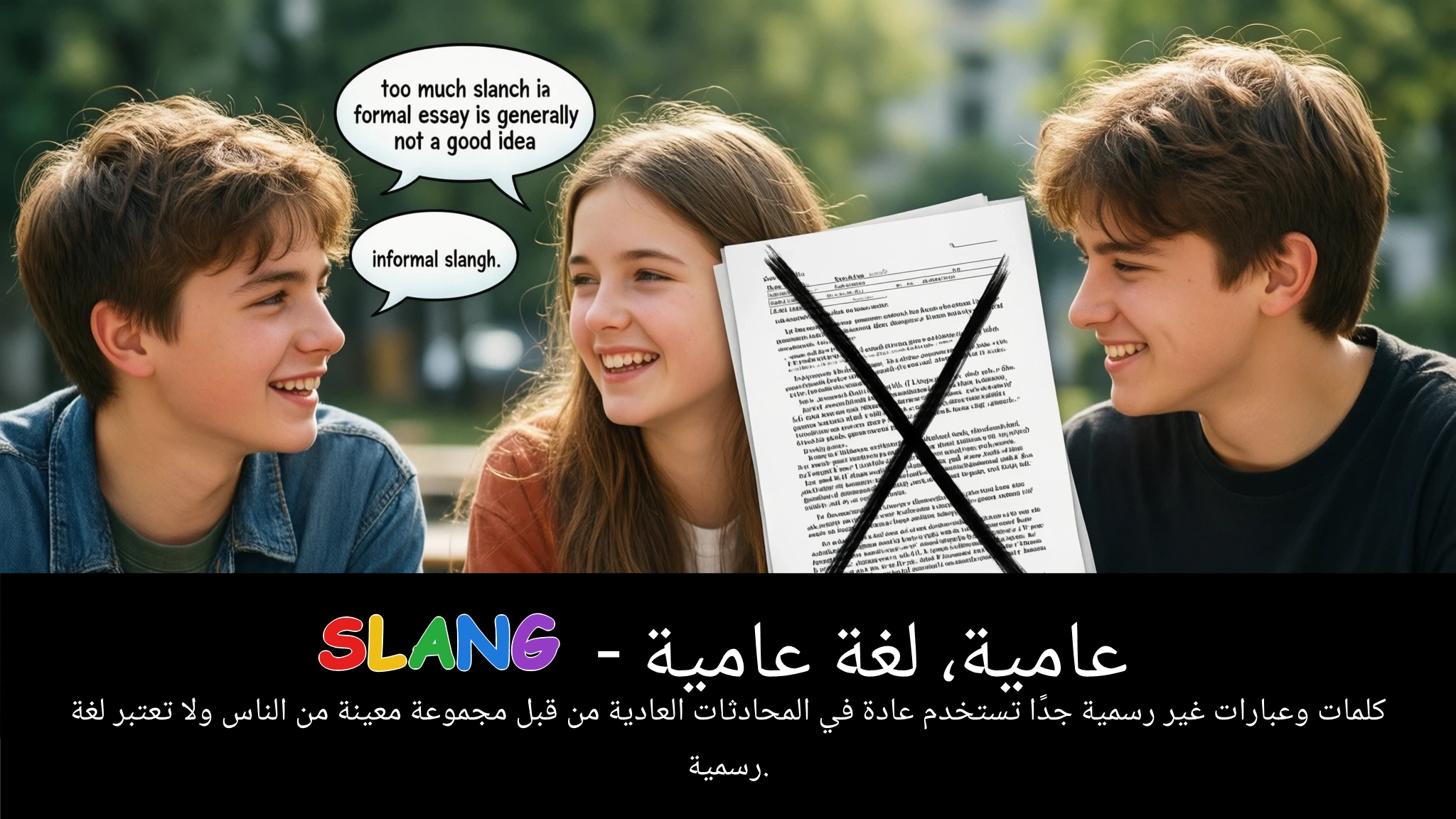 Arabic Illustration for slang